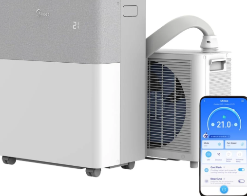 12000 BTU Portable Air Conditioner with Heat Pump, WiFi Control, Cooling, Heating & Dehumidifier Functions